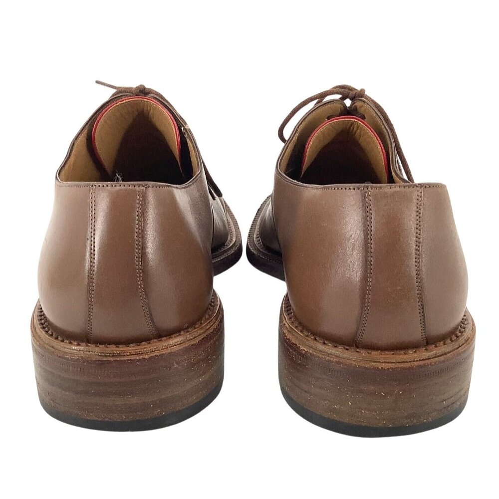 Bally Scribe Mens Brown Leather Cap Toe Lace Up Oxford Dress Shoes Size 9 - Picture 5 of 8